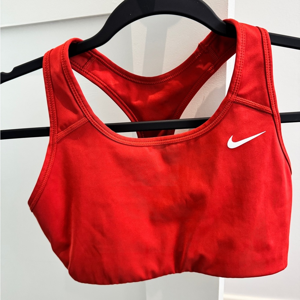 Nike Red Sports Bra Racerback Design